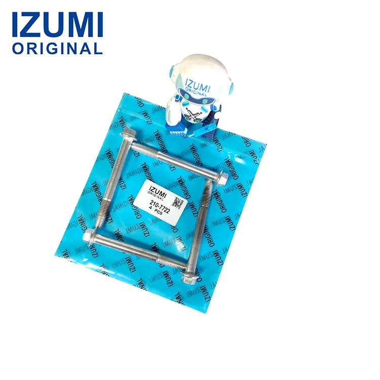 product izumi original 210 7722 2107722 m10 15 x 95mm hex flange head bolt  for caterpillar-15