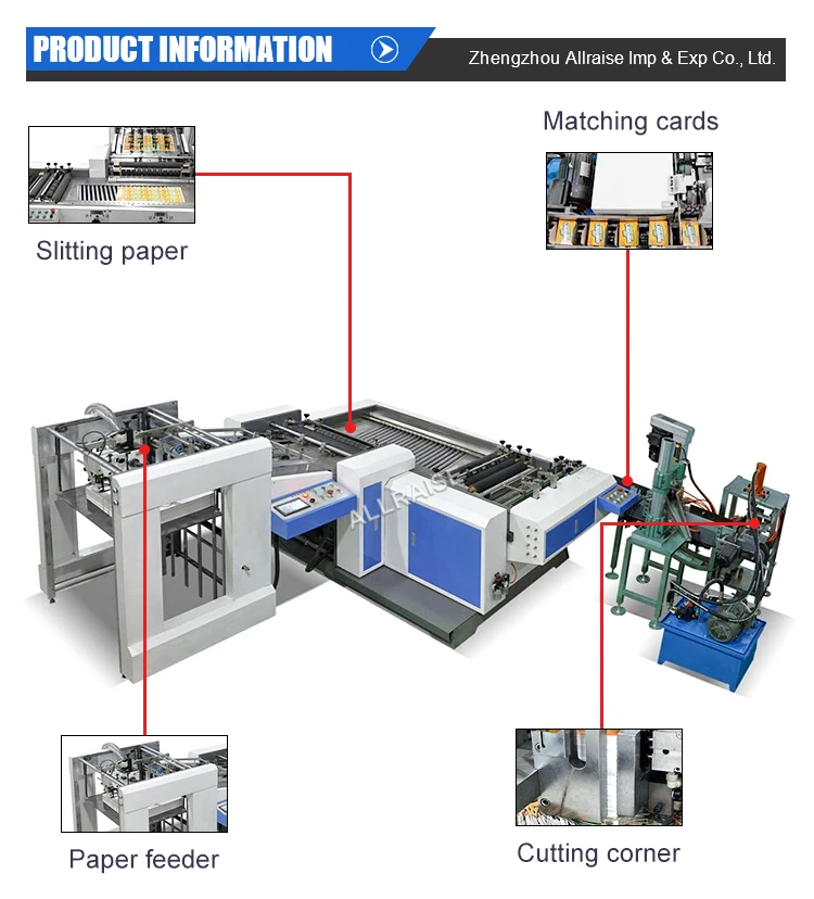 Automatic Playing Card Cutting Machine Poker Slitting Collating
