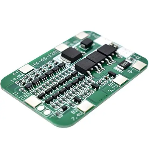 6S 15A 24V PCB BMS Protection Board for 6 Pack 18650 Li-ion Lithium Battery Cell Module Diy Kit