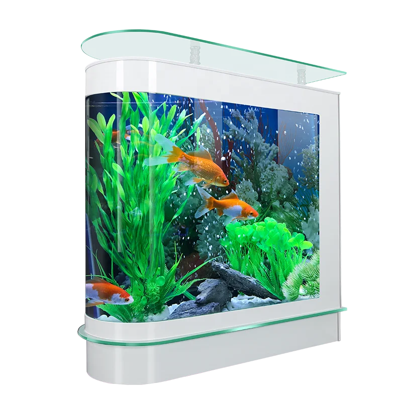 壁掛け透明アクリル水槽（仕切り付き）大型アクアリウム用アクセサリー