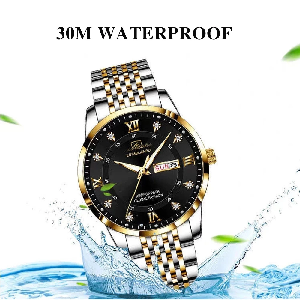 POEDAGAR 836 Hot Sell Man Quartz Watch Best Power Stainless Steel Waterproofing Men poedagar Watch