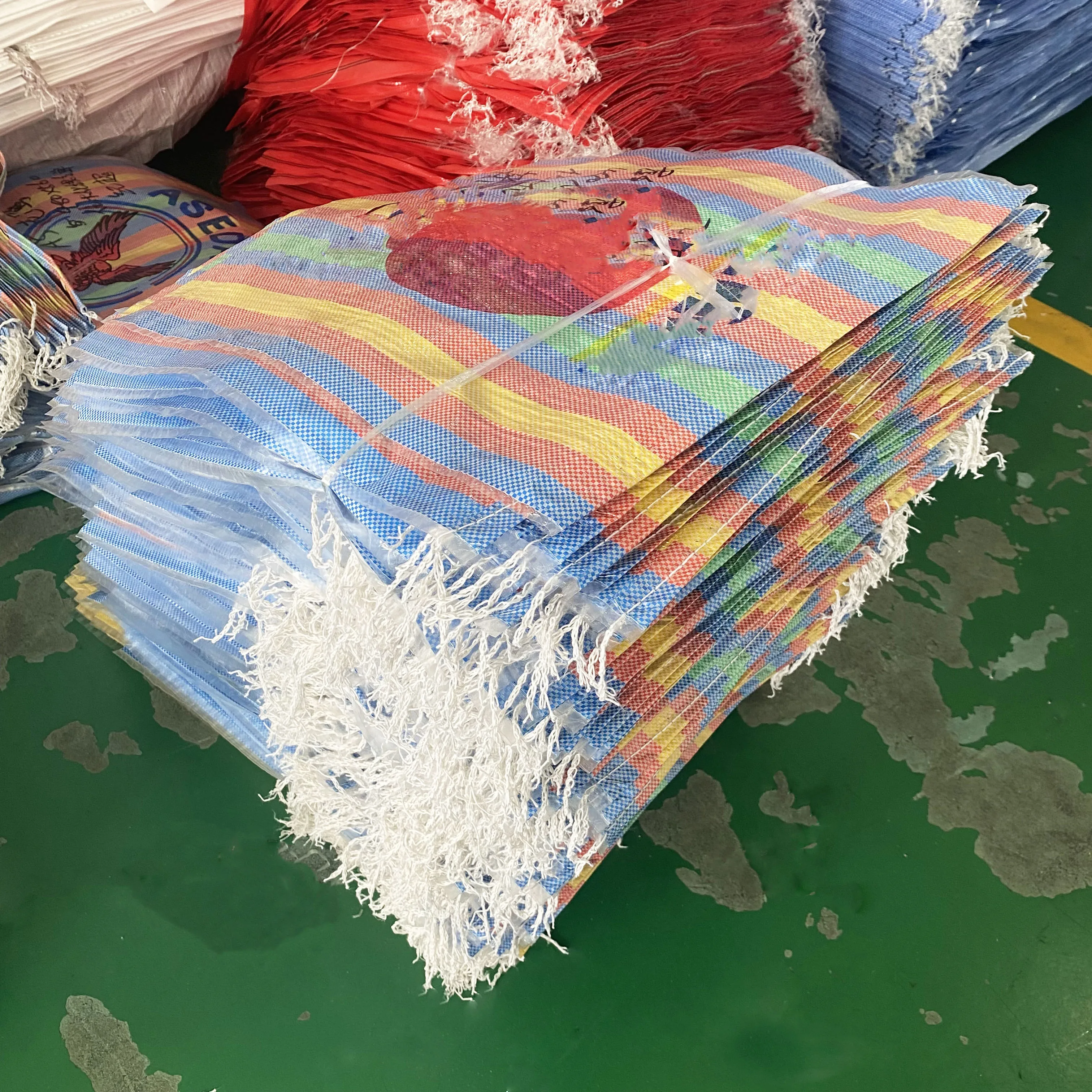 Empty Multi Color Packaging Laminated Polypropylene pp Woven Sack Bag