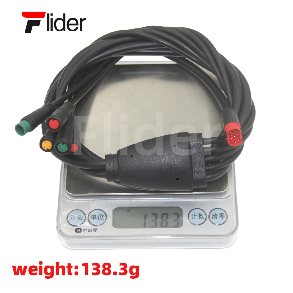 Original OUXI V8 Fatbike Parts Waterproof Main Cable Multiple Functions Connector for 20 inch OUXI Ebike Accessories