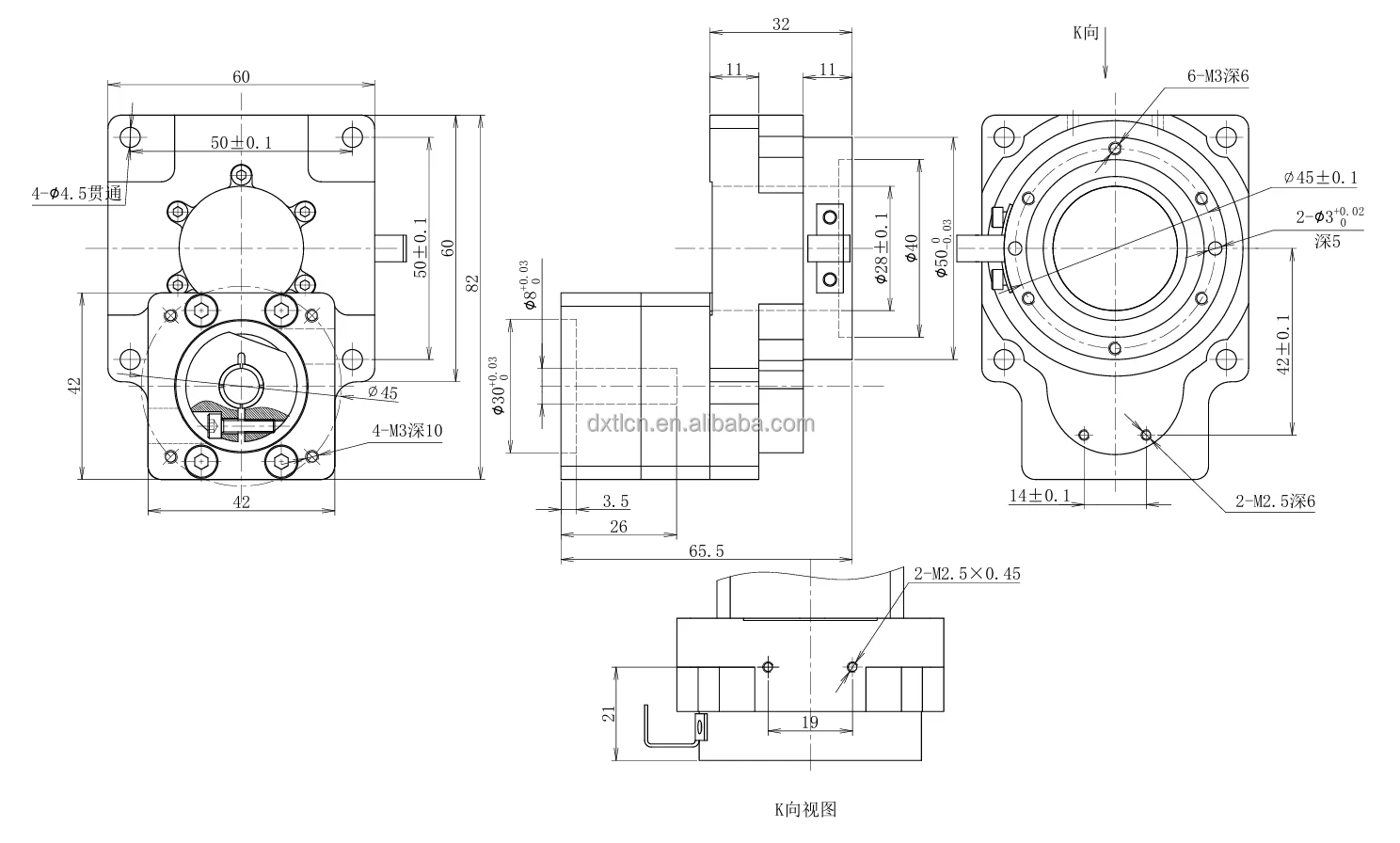 Customizable ODM CNC Hollow Rotating Platform Speed Reducers Planetary for Robot Machinery Construction Servo Motor supplier