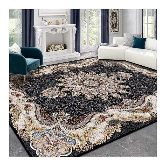 100% Polyester Rug Carpet Soft Rugs for Living Room Dining Room Bedroom Non-Slip faux cashmere low pile machine washable rugs