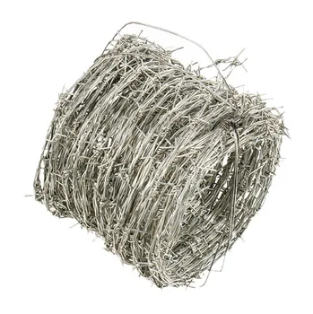 25kg Per Roll Barbed Iron Wire Mesh Galvanized Barbed Wire 14 Gauge Barbed Wire Price