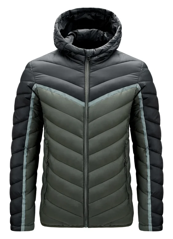 Large Stock Contrast Mens Padded Coats windproof Nylon Puffer Jacket Coat Warm Winter Mens Jacket