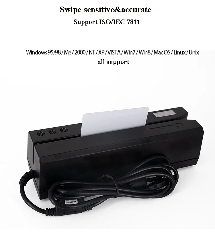Bank Credit Card Copier Magnetic Card Encoder and Writer for Bank Card Swipe Payment