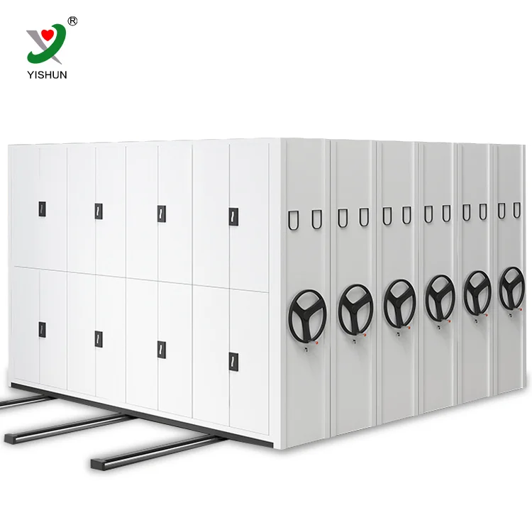 Archive Storage Steel Material Mobile File Compactor System