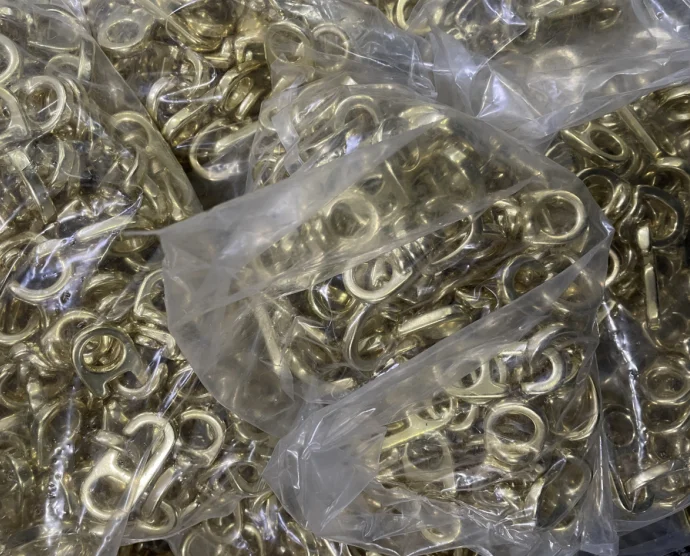 Solid Brass a B Part Flag  Swivel Hooks