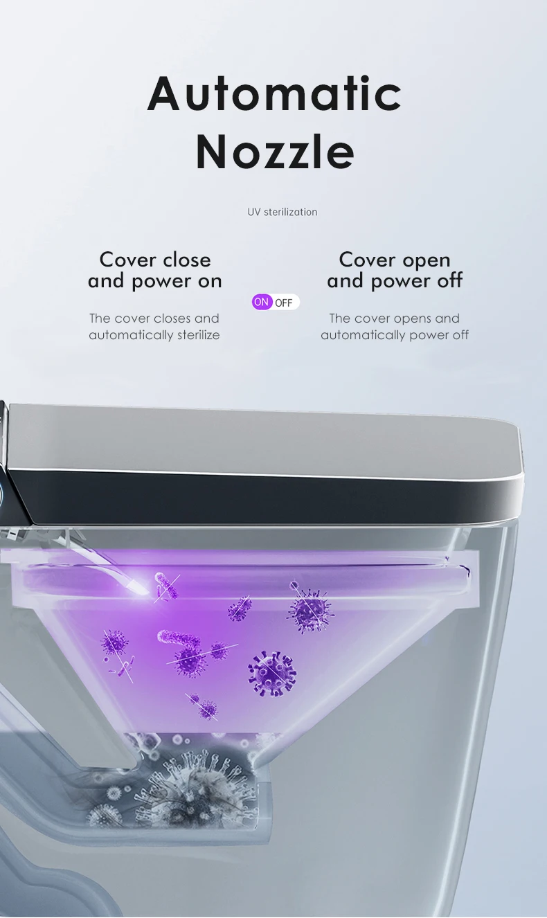 Luxury Hotel Electric Bidet Heat One Piece Intelligent Water Closet