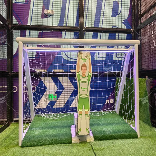 Домашняя игровая площадка Pokiddo интерактивный спортивный батут аттракционы футбольная игра интеллектуальный футбольный робот