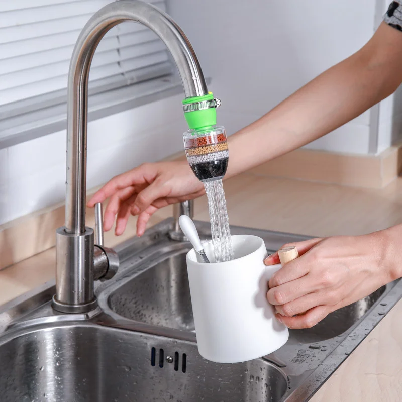 Home Kitchen Water Softener Fluoride With Filtration Cartridge Faucet Purifier Faucet Tap Water