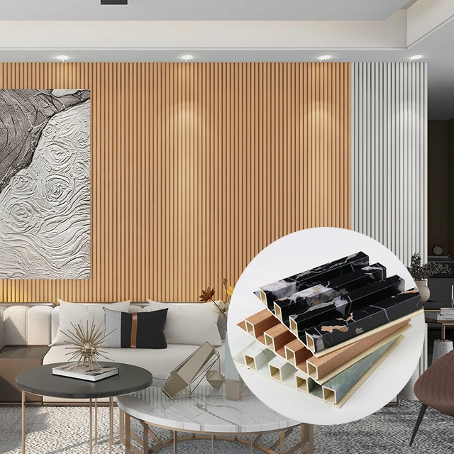 Indoor WPC Wall Panels & Boards Wood Plastic Composite wall for Apartment Interior Decoration Elegant and Durable