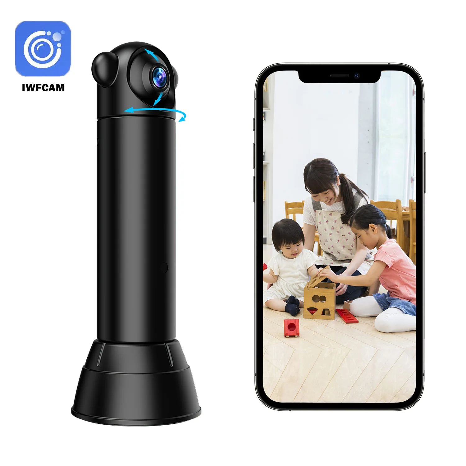 iWfcam APP 1080P V10 Pan 180 degree Small Mini Wifi camera