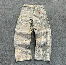 Men 100% Cotton Denim Baggy Jean Wide Leg Camouflage Fatigue Slim Fit Pockets Joggers Sweatpants Carpenter Camo Cargo Jeans