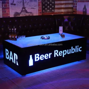 New Design LED Cube Table for Bar Nightclub and KTV Wholesale Furniture for Nightclubs and Bars