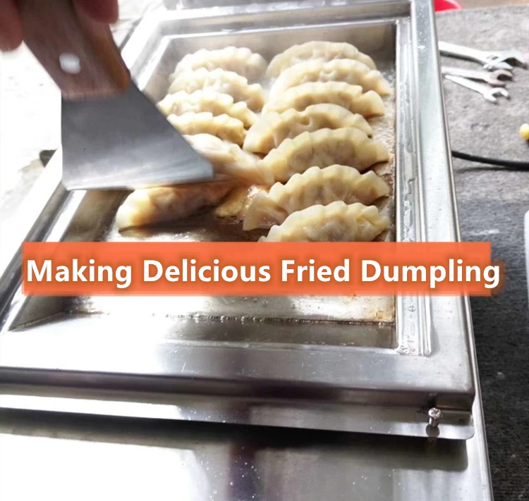 220 110 Voltage Gas Electrical Automatic Fried Dumpling Bun Potsticker Grill Gyoza Cooking Frying Fryer Machine Cooker Pot Pan - Image 3