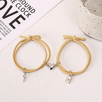 Fashion Valentines Day Gift 2025 Key Lock Lover Set Custom Rope