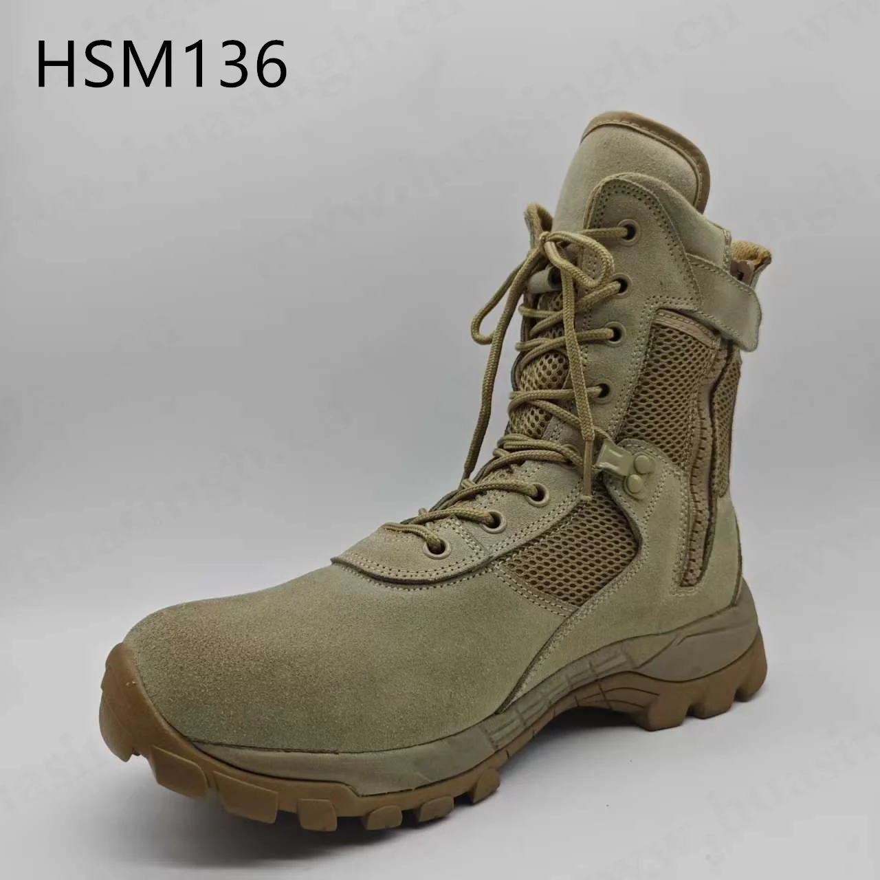 ZYF,fieldwork Tensile-resistant Natural Suede Leather Combat Boots Forest Hiking 6