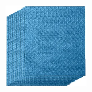 Microfiber Swedish Cleaning Cloth Soft Absorbent Thick Wood Pulp Cotton Paper Kitchen Dish Washing Bulk Packaging Dry Status