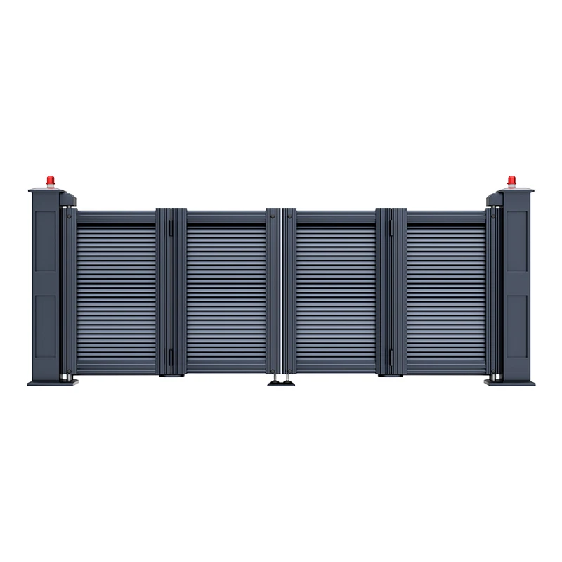 Modern Gate Fence Design Aluminum Patio Main Entrance Metal Folding Sliding Gate