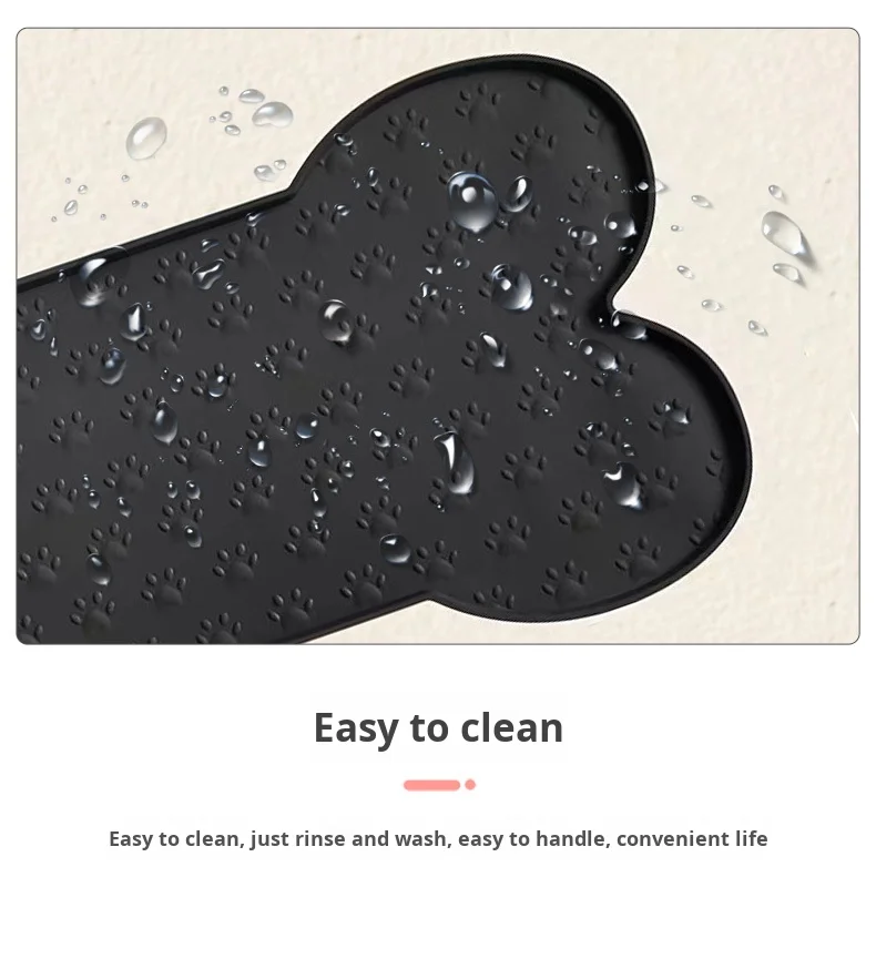 Easy-to-Clean Silicone Pet Meal Mat Anti-Spill Feeding Mat for Cats and Dogs Cat Bowl Mat Supplies supplier