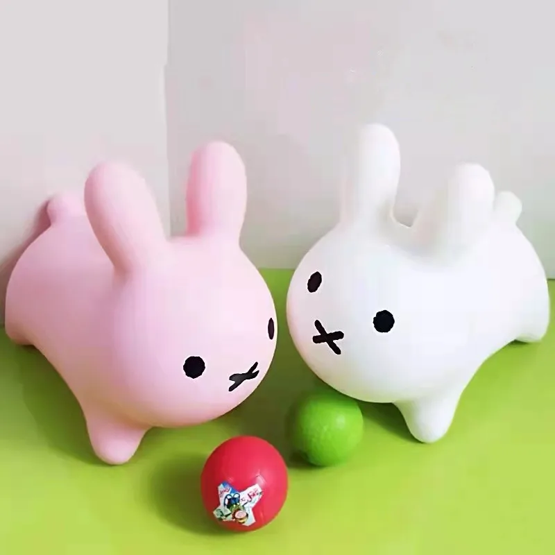 Adorable  Inflatable  Bounce Mif -Rabbit Hopper for Toddlers  Bouncy Animals Hopping Toy for Kids