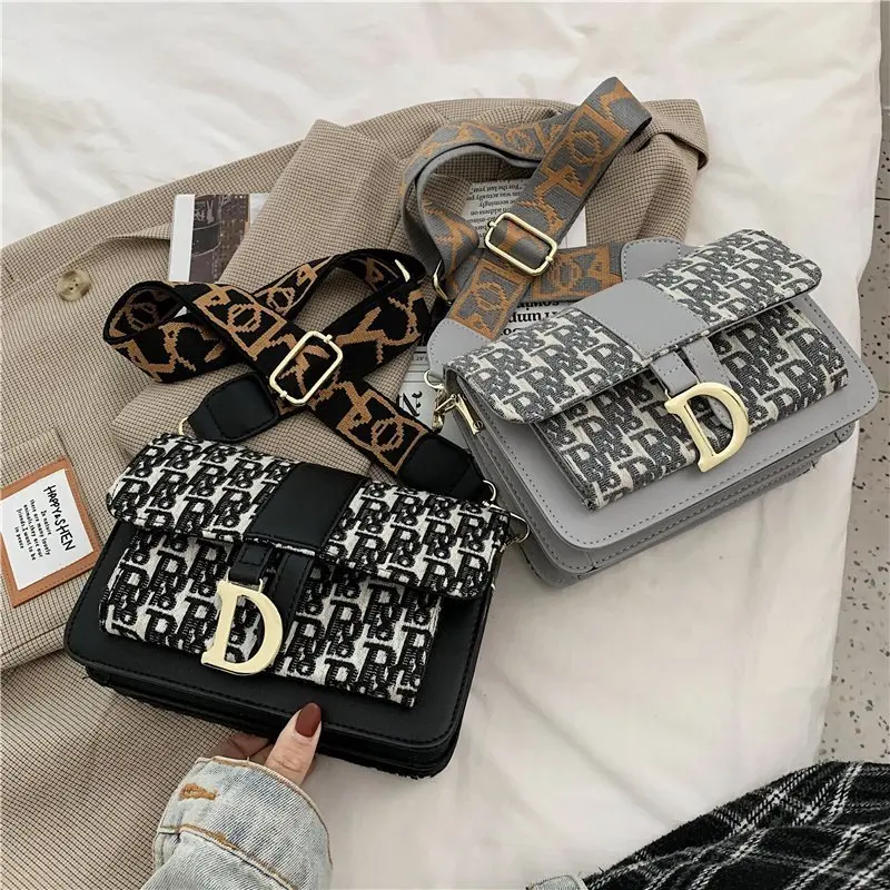 Winners Purses Newest Ladies Designer Letter Wide Shoulder Strap Purse Bolsos De Mano ...
