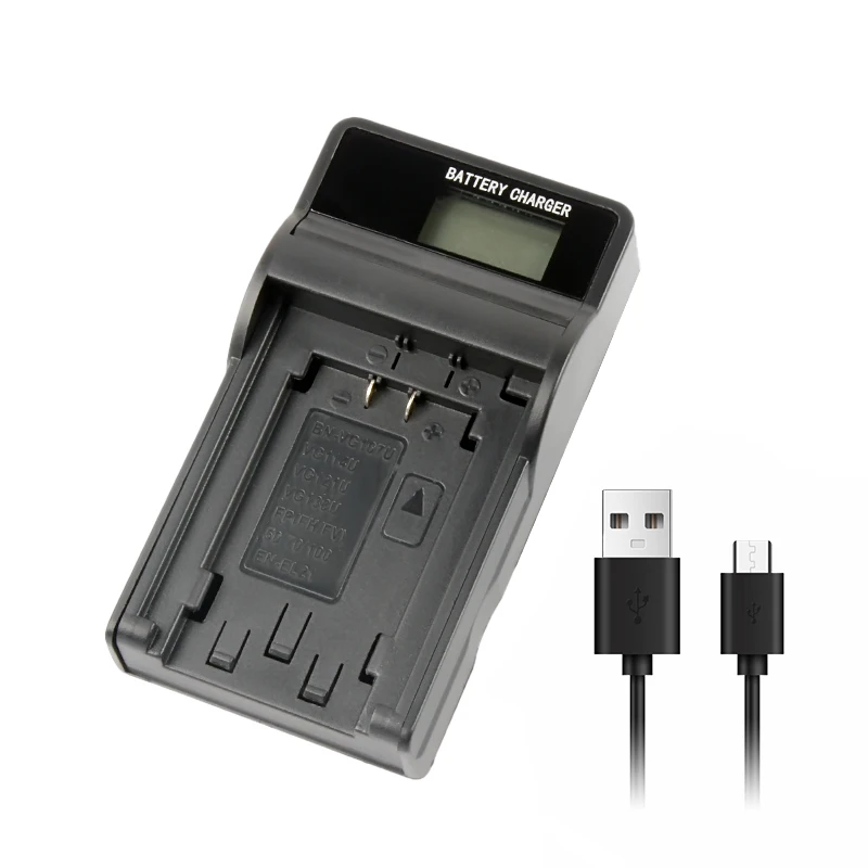 RingTeam FV100 Single USB Charger FH100 Battery Charger for JVC VG114U/VG121U/FP(FH/FV)/50/70/100 EN-EL21 Cameras