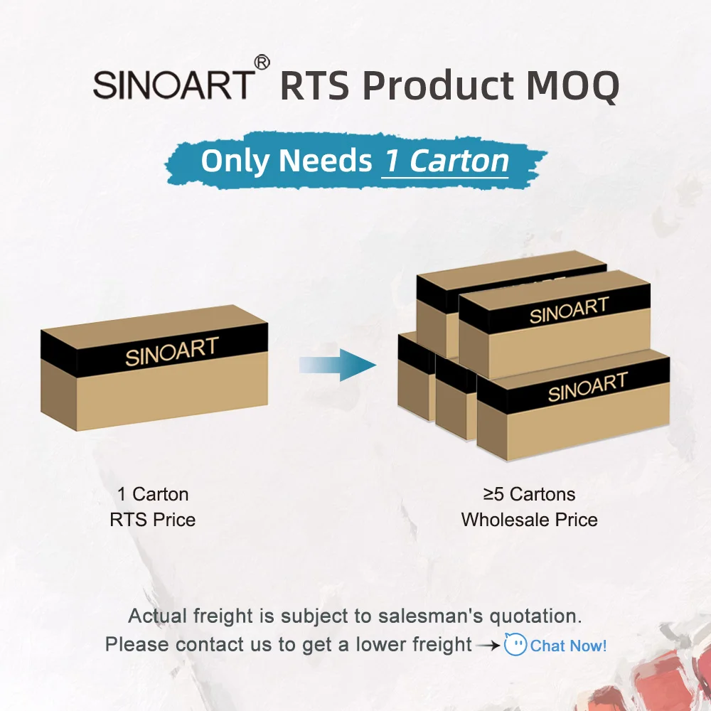 SINOART 12ml Acrylic Color Paints Tubes 12 Basic Colors Acrylic Painting Set Professional Acrylic Paint for Peinture Acrylique