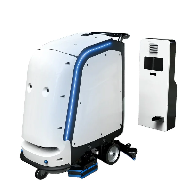 Auto Robotic Vacuum Sweeping Robot Artificial Intelligence Robot Mop Vacuum Cleaner Wooden Box White Brush Motor-133054