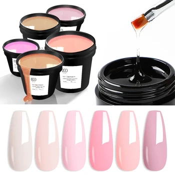CCO 15ml Soak-off UV Gel Lacquer Cream Acrylic Self-Leveling Camouflage Builder for Nail Designer DIY Manicure Tools Free CPNP
