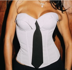 GX70273 Fashion Women Clothing Boutique Irregular Color Patchwork Tube Ladies Tight Fit Unique Corset Tops Women