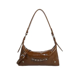 Custom Design Chain Ladies Handbags Fashion Crossbody Bag Luxury High Quality Underarm Shoulder Bags for Women