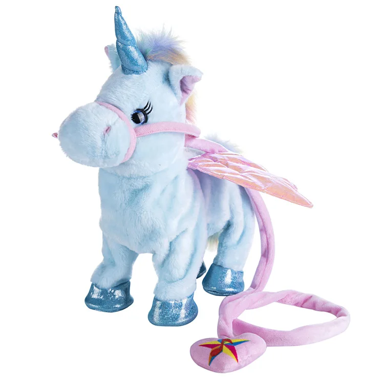 Stuffed Animal Singing Walking Unicorn Wholesale Soft Big Singing