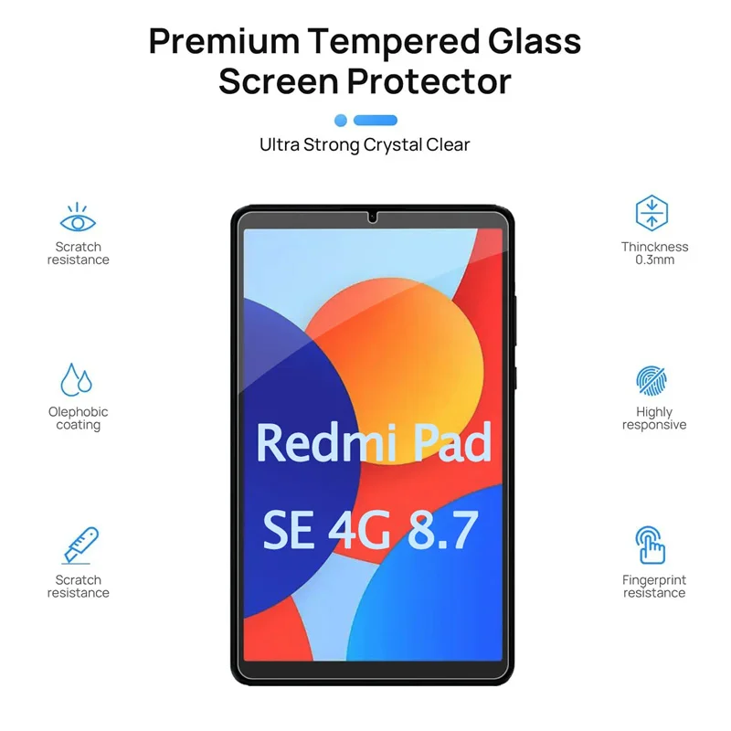 Tempered Glass Screen Guard Protector | Generic Xiaomi Redmi Pad SE Screen | Tempered Glass Screen Guard Protector | Generic