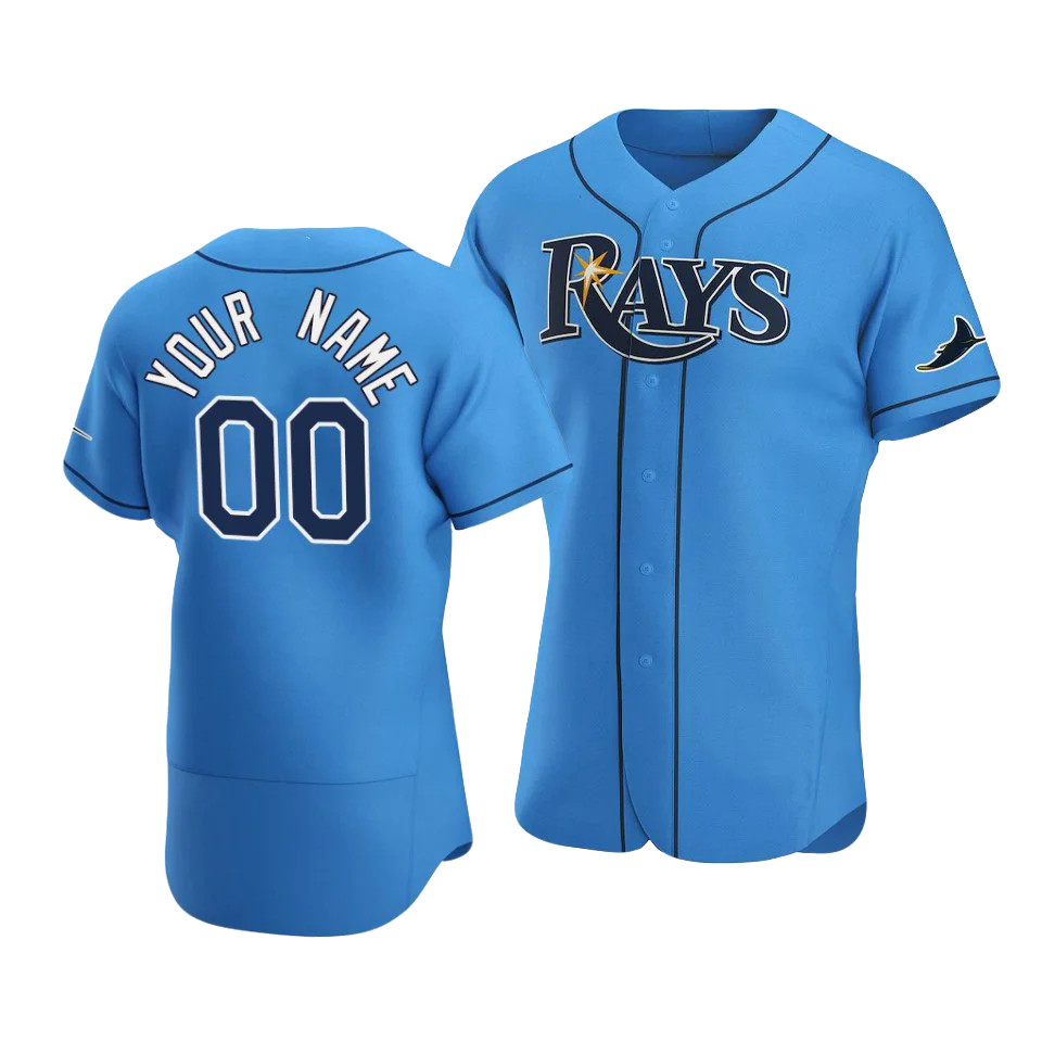 MLB Tampa Bay Rays Men's Sublimated V-Neck Jersey - L