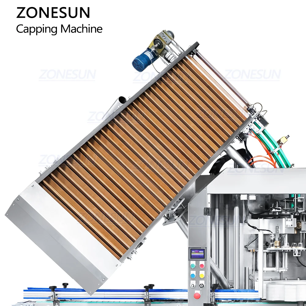 ZONESUN ZS-YG17 Automatic Monoblock Rotary Wine Bottle Corking Wire Cage Cap Muselet Caging Capping Machine