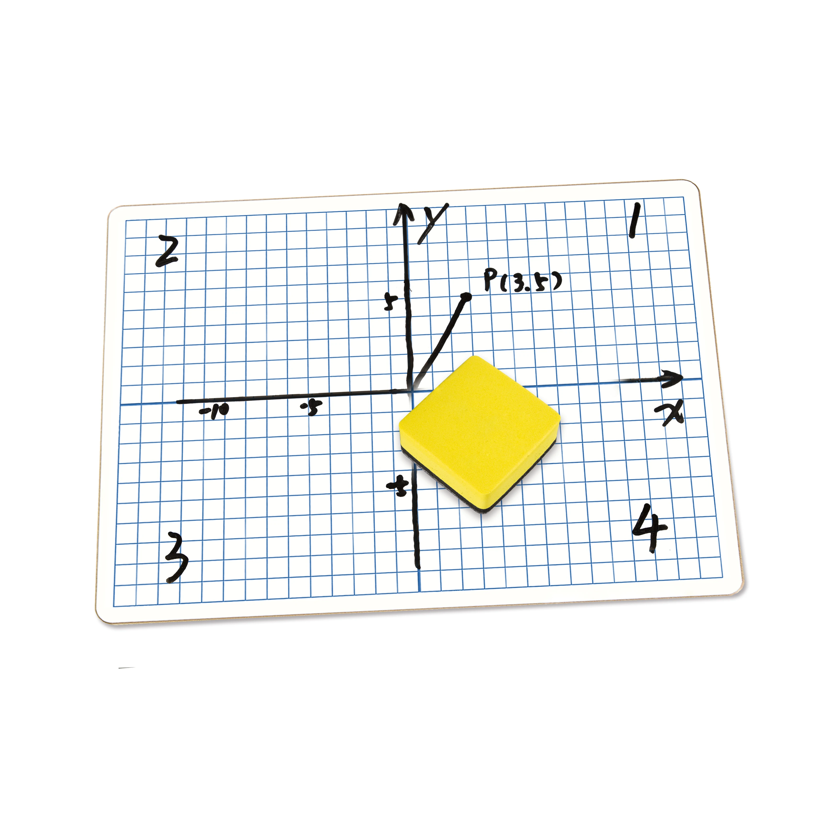Graphing Math Classroom Accessories Double Sided Xy Axis Dry Erase Mats ...