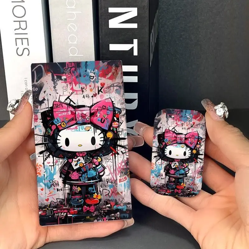 Hello Kitty Doodle Design Cigarette Case & Gas Lighter Set