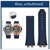 Cinturino per orologio blu, senza fibbia