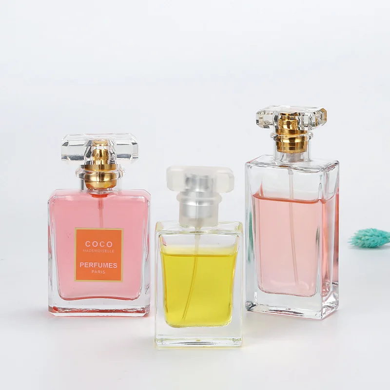 Source Square empty perfume spray can be customized 50ml 100ml