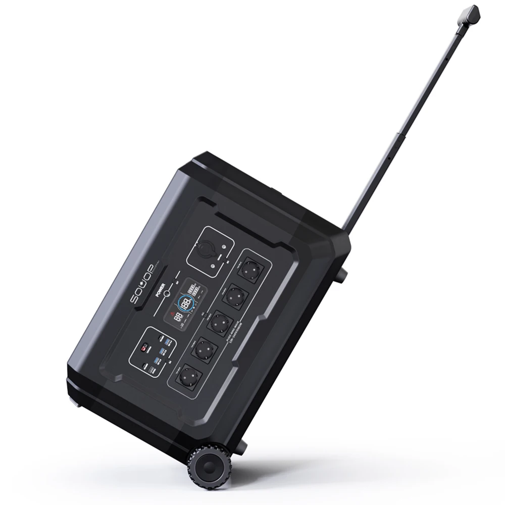 SOUOP S3 3600W Home Power Backup System Estaciones De Poder 220 Volts Portable Power Station With Wheels