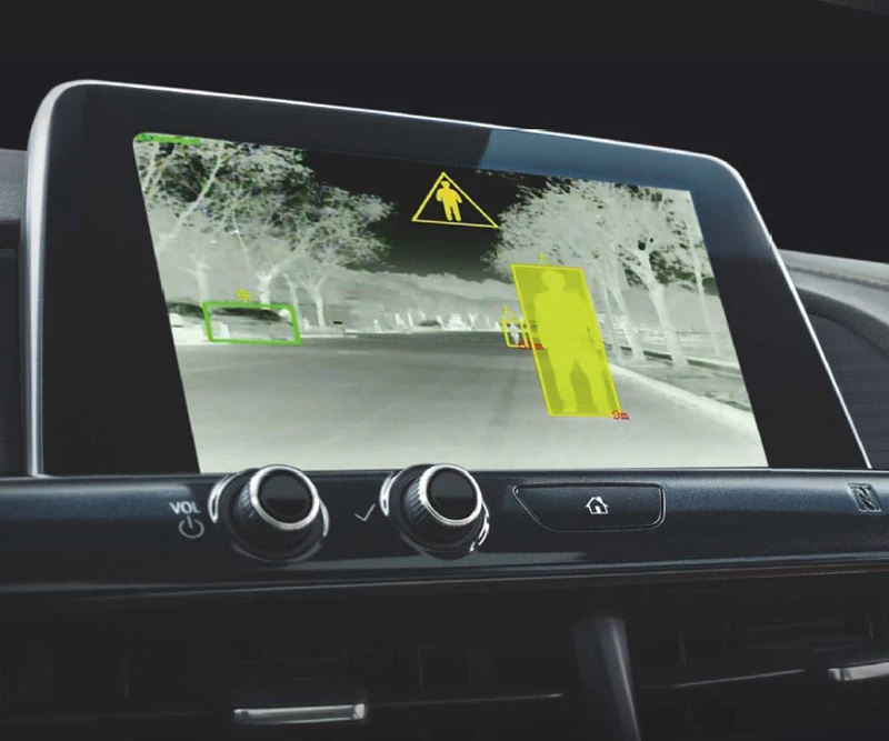 IP67 Vehicle Car AI Recognition Infrared Thermal Imaging Night Vision Front Camera