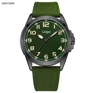 OEM Customized logo Luxury Pointer Luminous Quartz Watches for Men Stainless Steel Watches with Miyota Movement