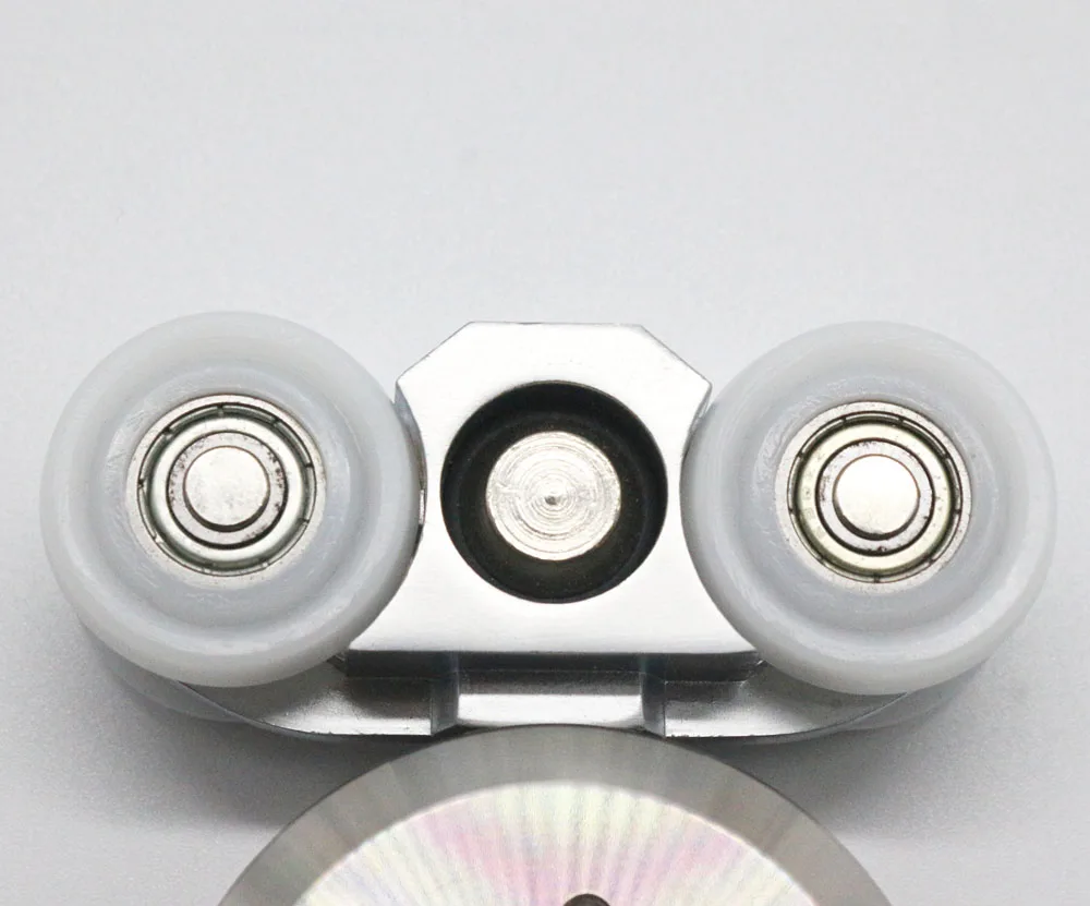 Stainless Steel Sliding square Glass Fitting Door Roll Hanging Wheel