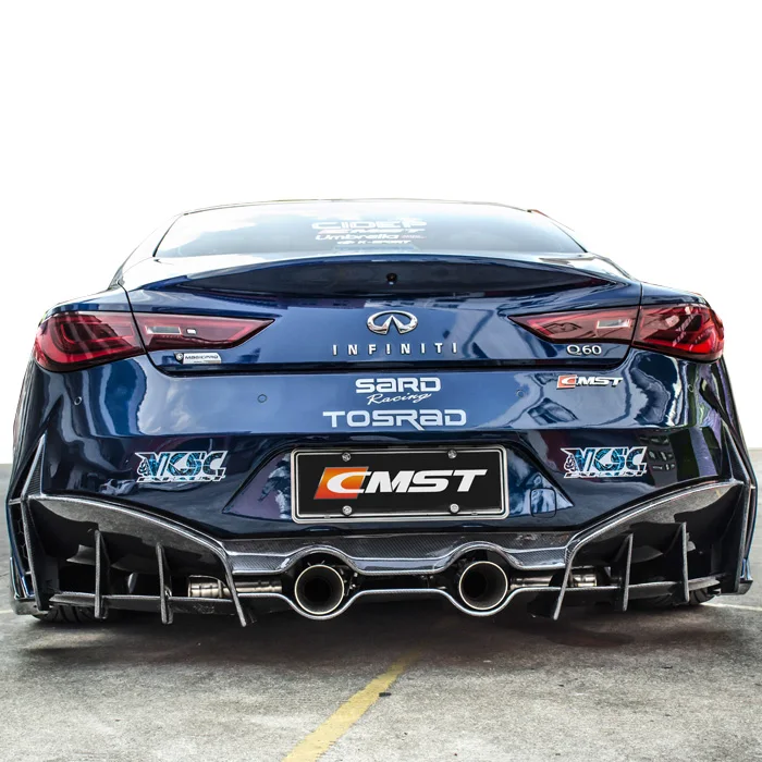 High Quality CMST Style Body Kit for Infiniti Q60 Front Bumper Rear Bumper Side Skirts Trunk Spoiler for Infiniti Q60 Facelift