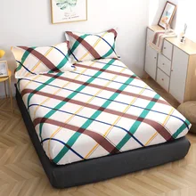 Manufacturer Eco Friendly Printing Single Bed Fitted Sheet King Size 100% Cotton 4Pcs Bedding Set