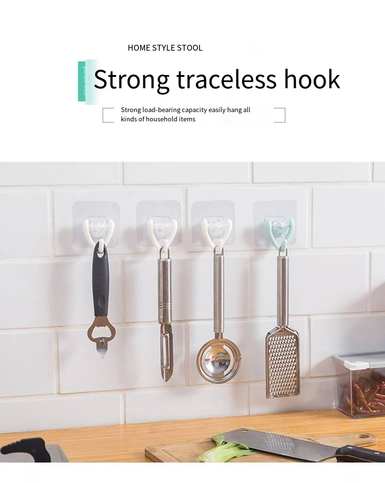 Creative new home bedroom clothes novelty hooks bathroom super load-bearing kitchen cutlery storage novelty hooks supplier